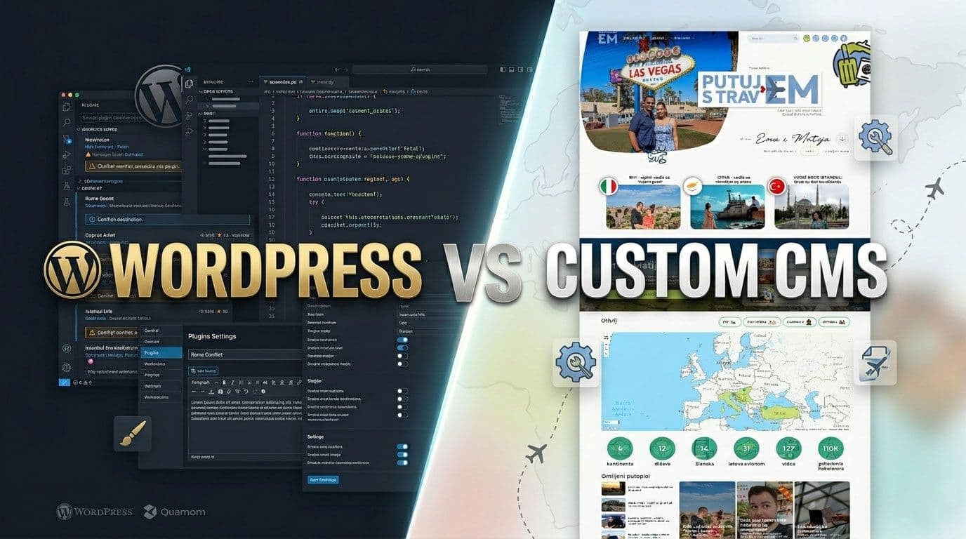 Why we built a custom CMS instead of using WordPress (and when you should too)